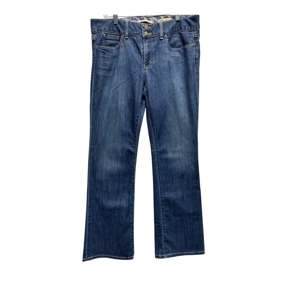 Banana Republic Womens Mid Rise Bootcut Jeans Blue Medium Wash Denim Size 32x32‎